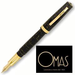 Omas Bologna Black Celluloid fountain pen - stilografica